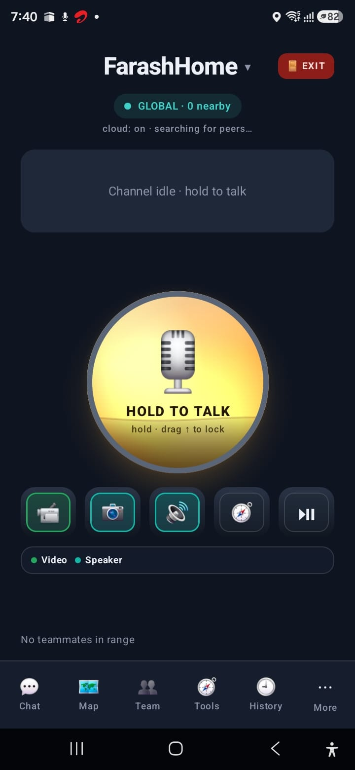 TapHAIL — hold to talk to your whole crew